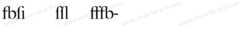 Big Caslon FB字体转换